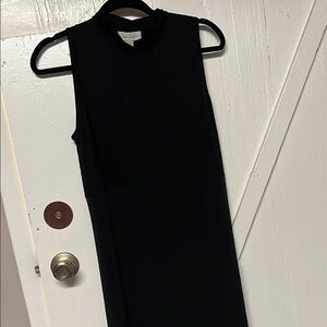 Charlie Paige Classic Black Midi Dress